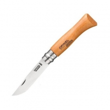 нож OPINEL VRN 8 углеродистая сталь, рукоять из дерева бука