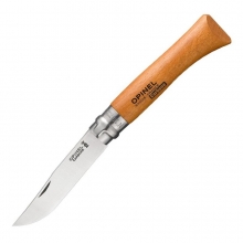 нож OPINEL VRN 10 углеродистая сталь, рукоять из дерева бука