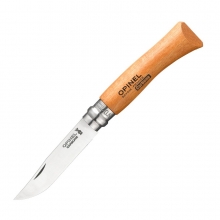 нож OPINEL VRN 7 углеродистая сталь, рукоять из дерева бука